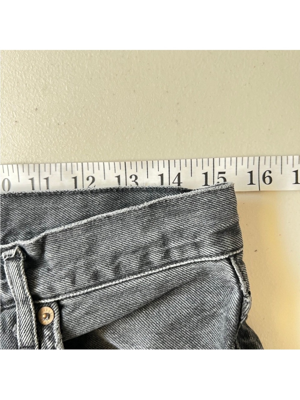 AGOLDE Riley High Rise Wide Crop Jeans Black Wash Denim Womens 29 - Picture 7 of 10